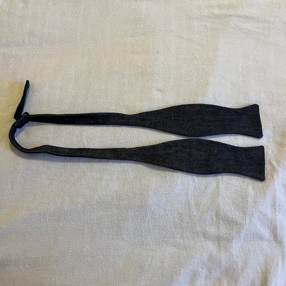Two sided Bowtie (Dark Denim and Flannel)
